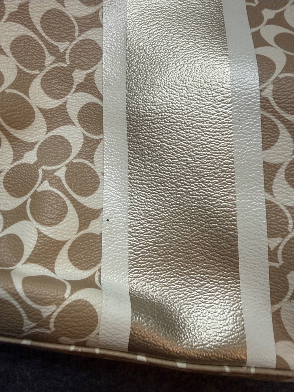 Coach Chelsea Heritage Stripe Signature Tote Bag - Picture 9 of 13